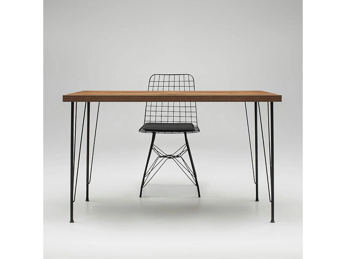 Ensemble salle à manger industrielle (5 pièces) JENA