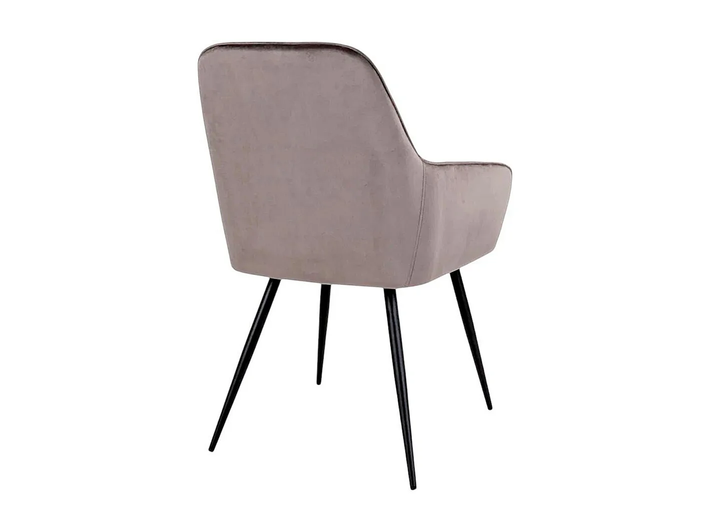 Ensemble table et chaises velours marron (lot de 7 pièces) SAVONE