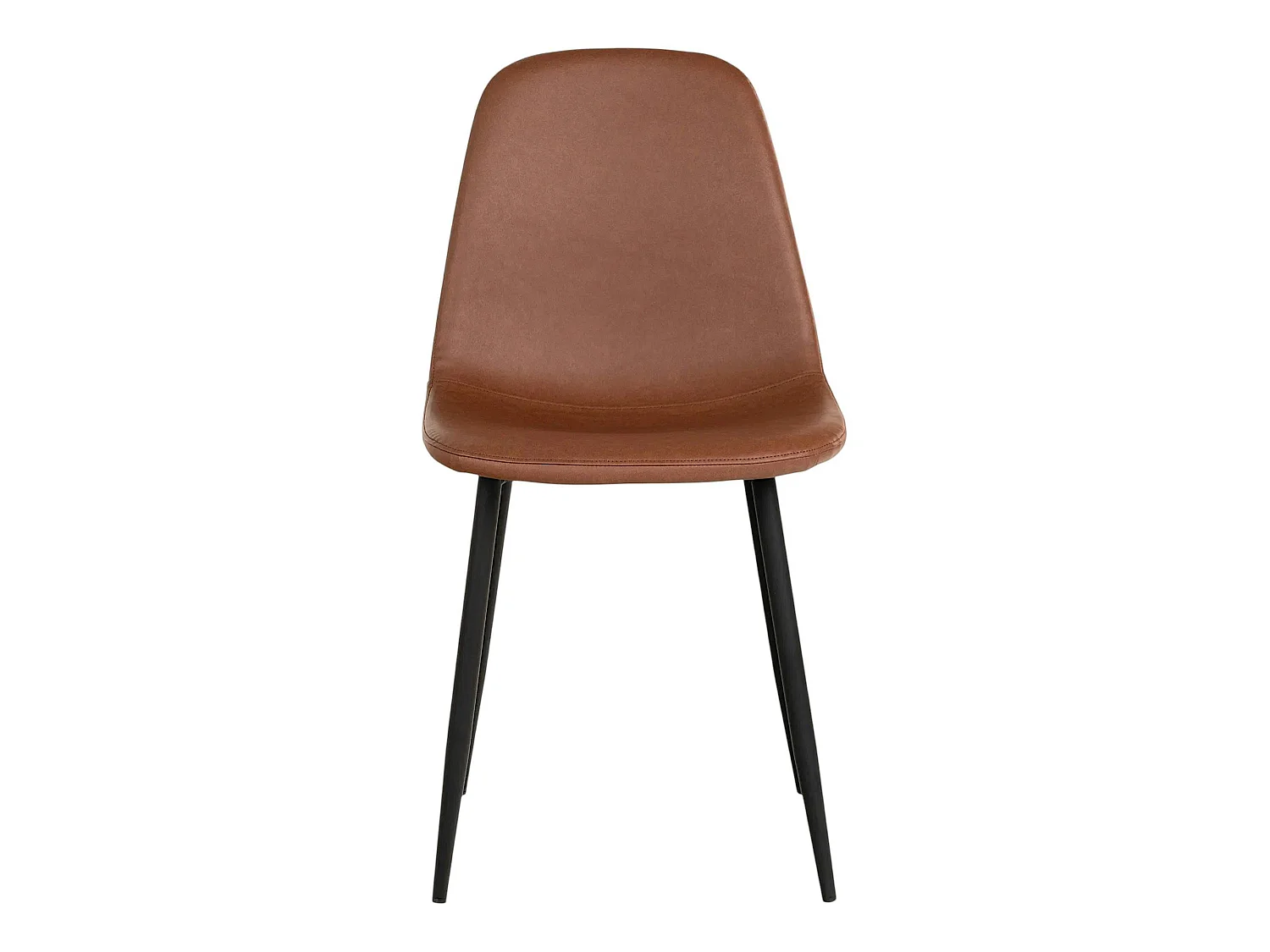 Ensemble table et chaises marron microfibre (lot de 5 pièces) SAVONE