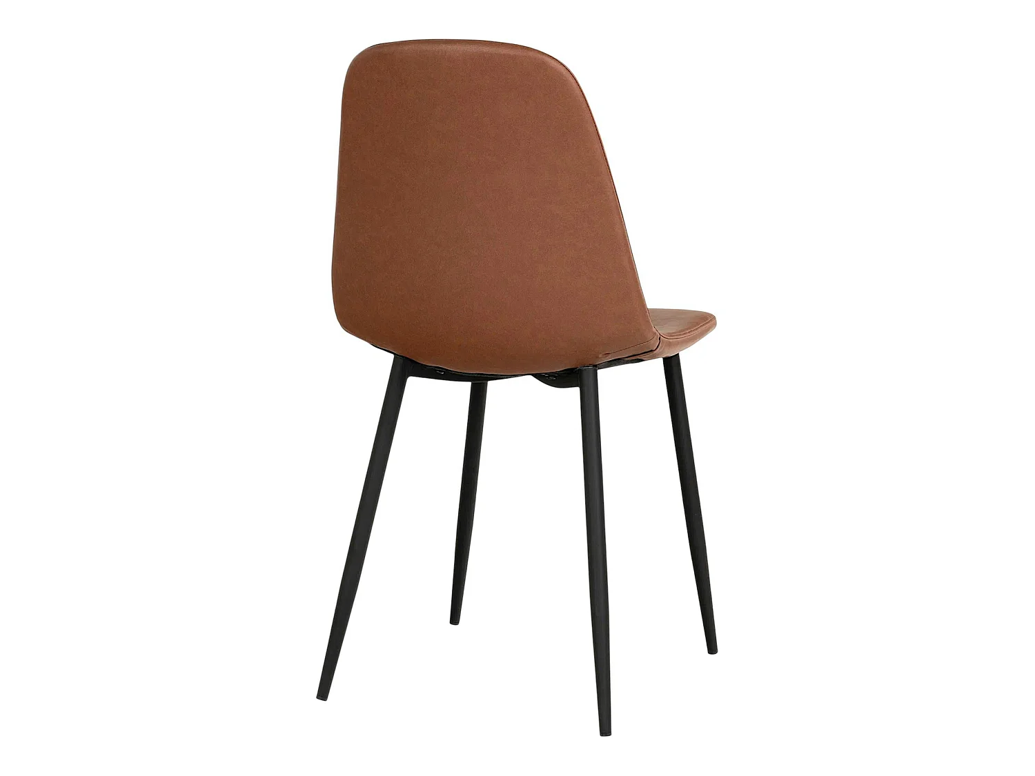 Ensemble table et chaises marron microfibre (lot de 5 pièces) SAVONE