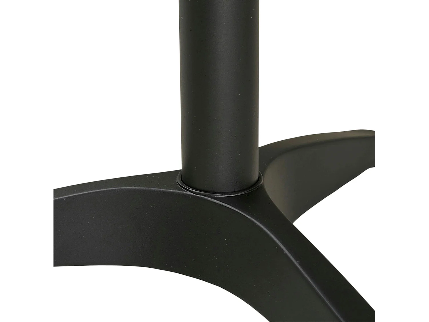 Table bistrot carrée effet marbre gris pied alu 60 cm TORANO