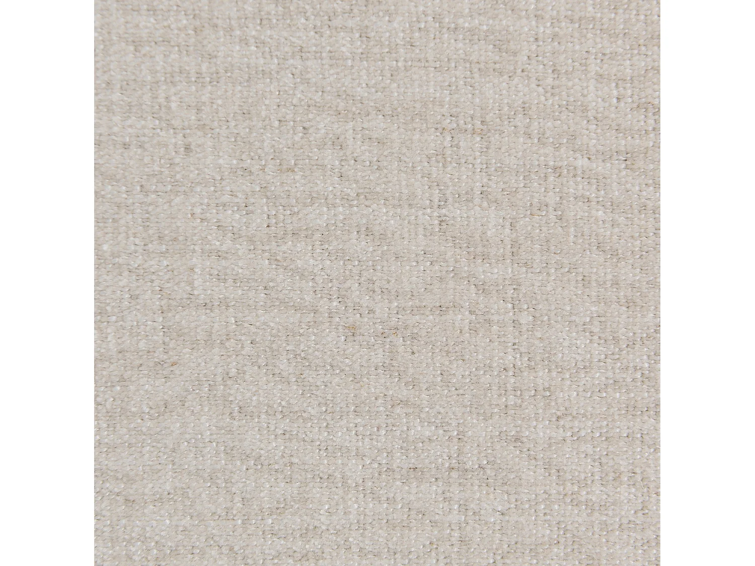 Canapé 3 places capitonné en tissu garni de plumes - Crème