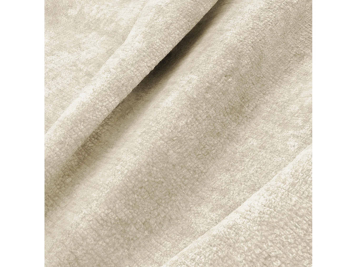 Canapé 2 places SEVEN en Velours gaufré Beige