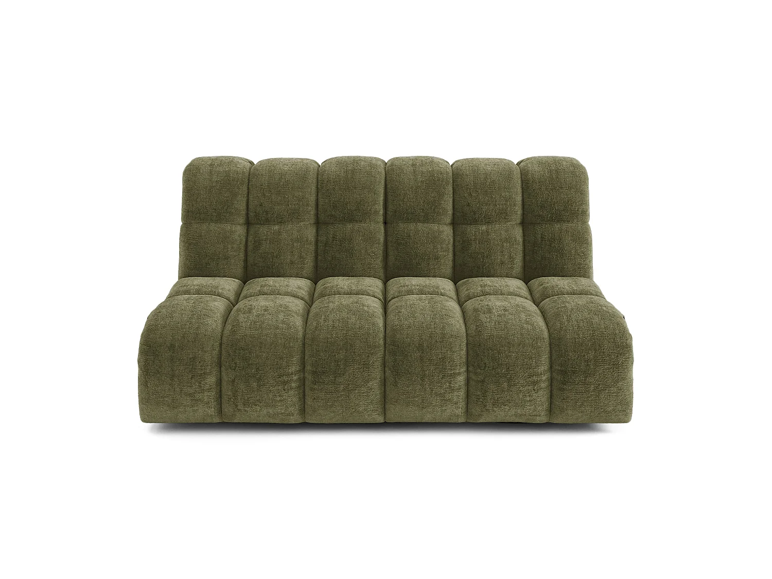 Canapé 2 places SEVEN en Velours gaufré Vert vintage