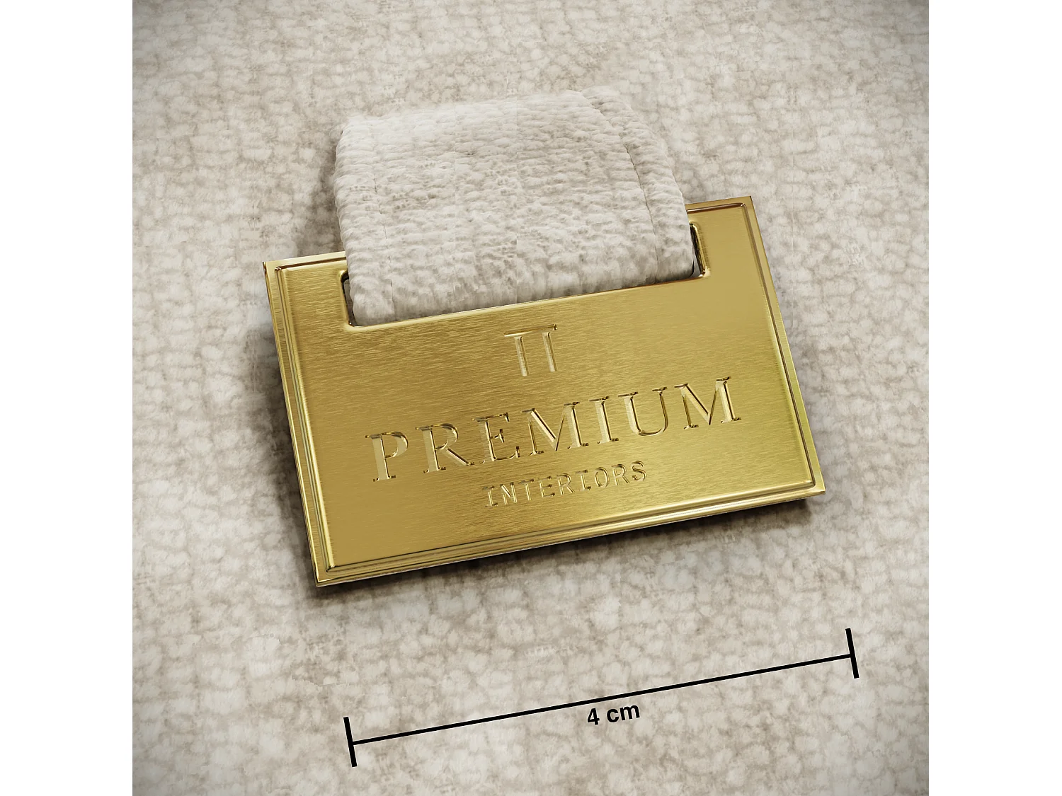 Canapé 3 places SEVEN en Velours gaufré Beige