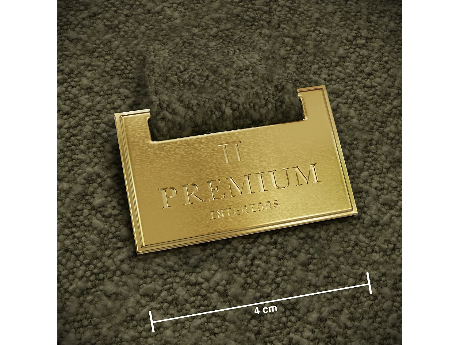 Canapé 2 places SEVEN en Tissu bouclette  Vert olive