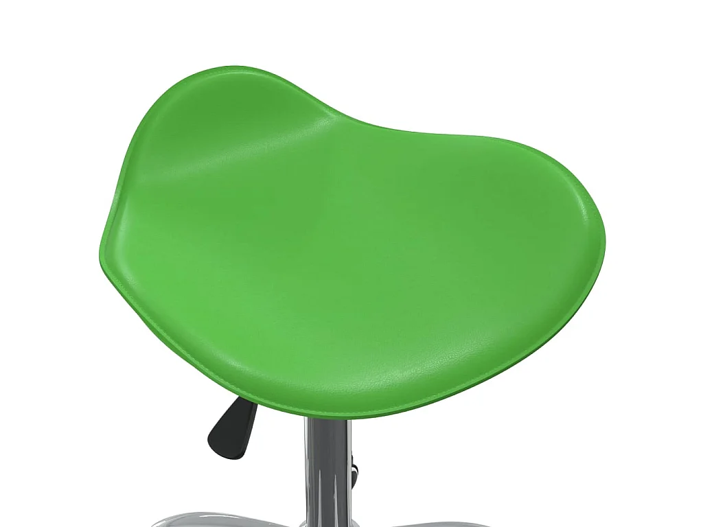 Sedia da Pranzo Girevole Verde in Similpelle