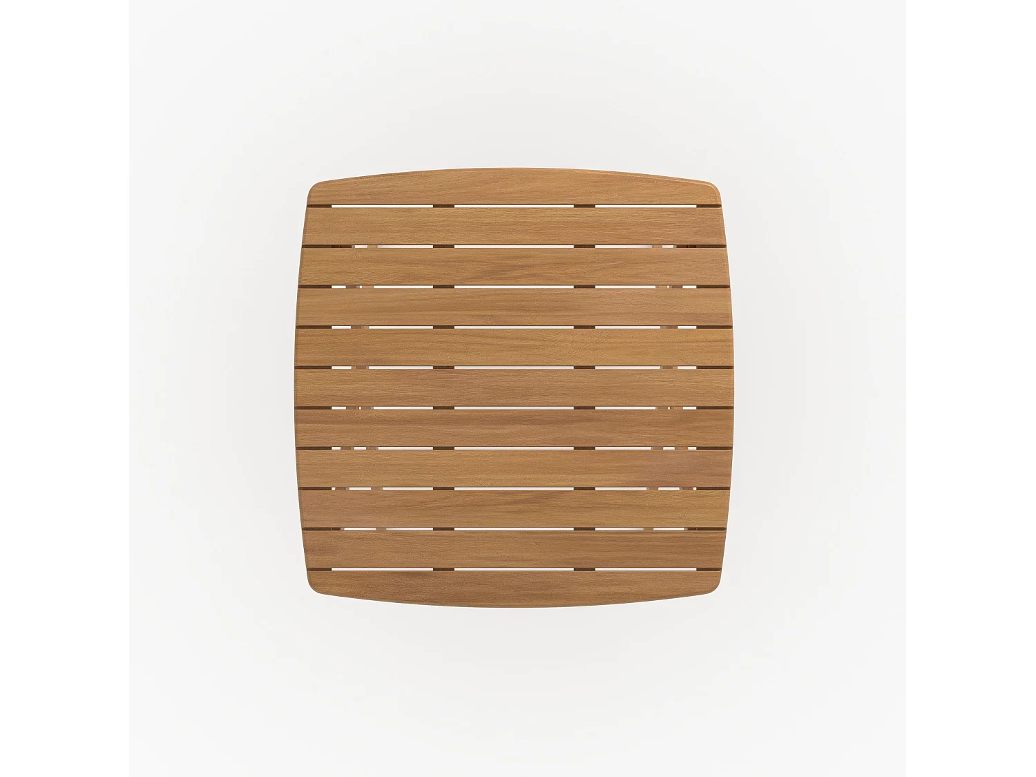 Table de jardin pliante carré en bois d'acacia huilé 2 personnes - Siquijor