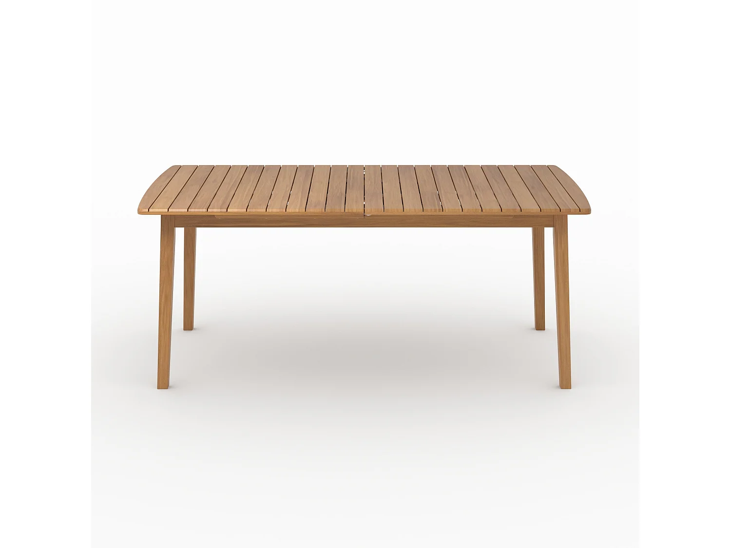 Table extensible en bois d'acacia huilé 6 à 10 personnes - Alona
