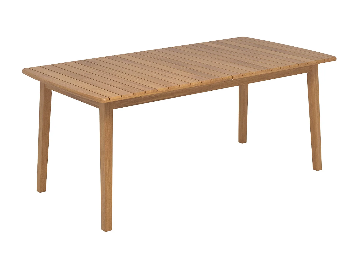Table extensible en bois d'acacia huilé 6 à 10 personnes - Alona