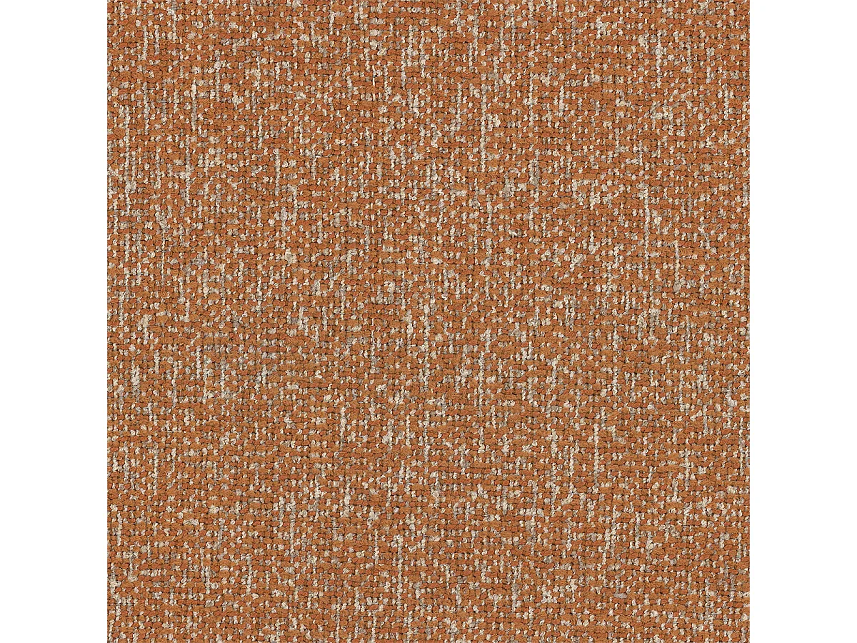 Canapé d'angle convertible 3 places réversible avec coffre en tissu orange CARMELA