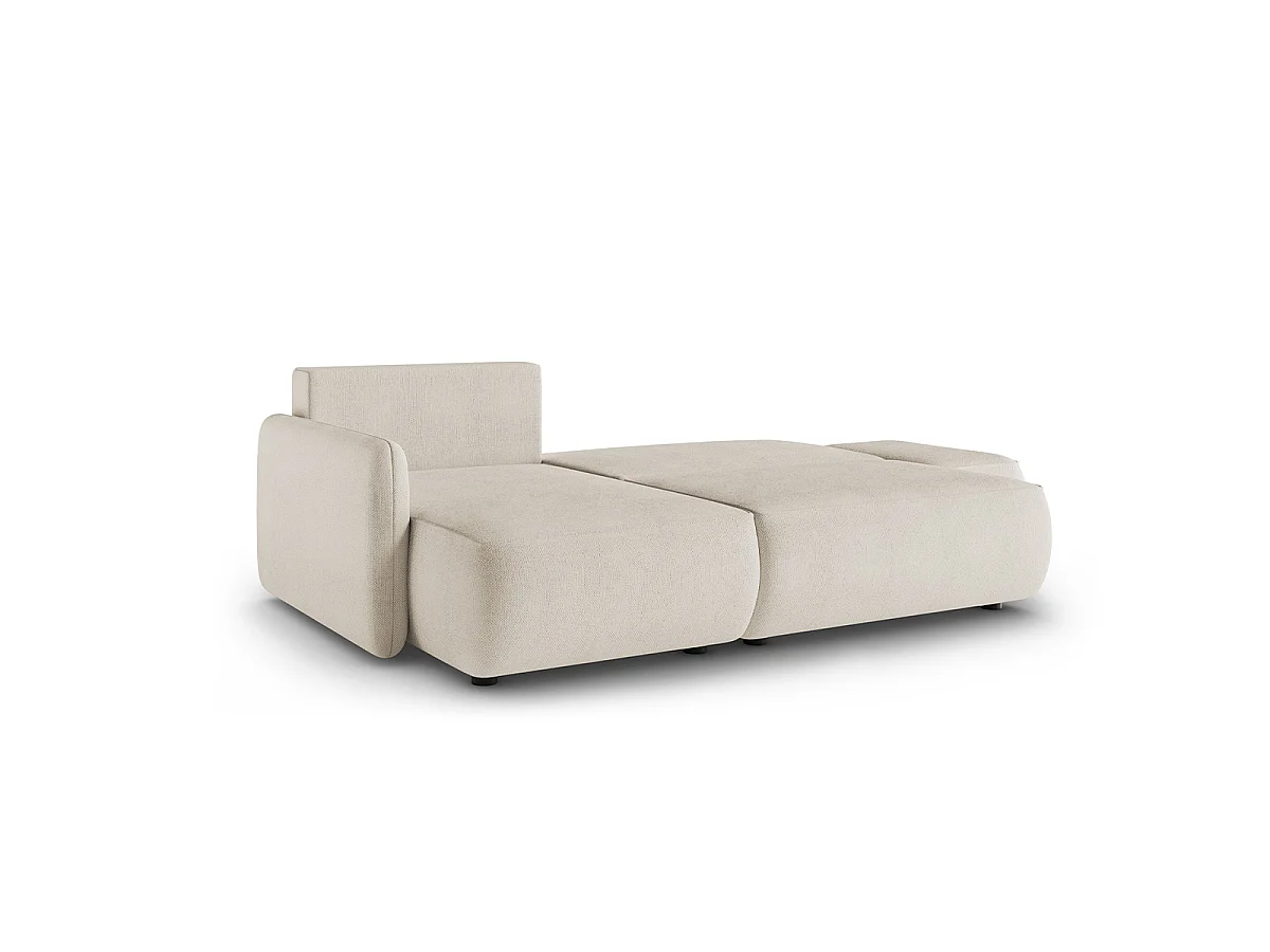 Canapé d'angle réversible et convertible 3 places avec coffre Alessio Beige