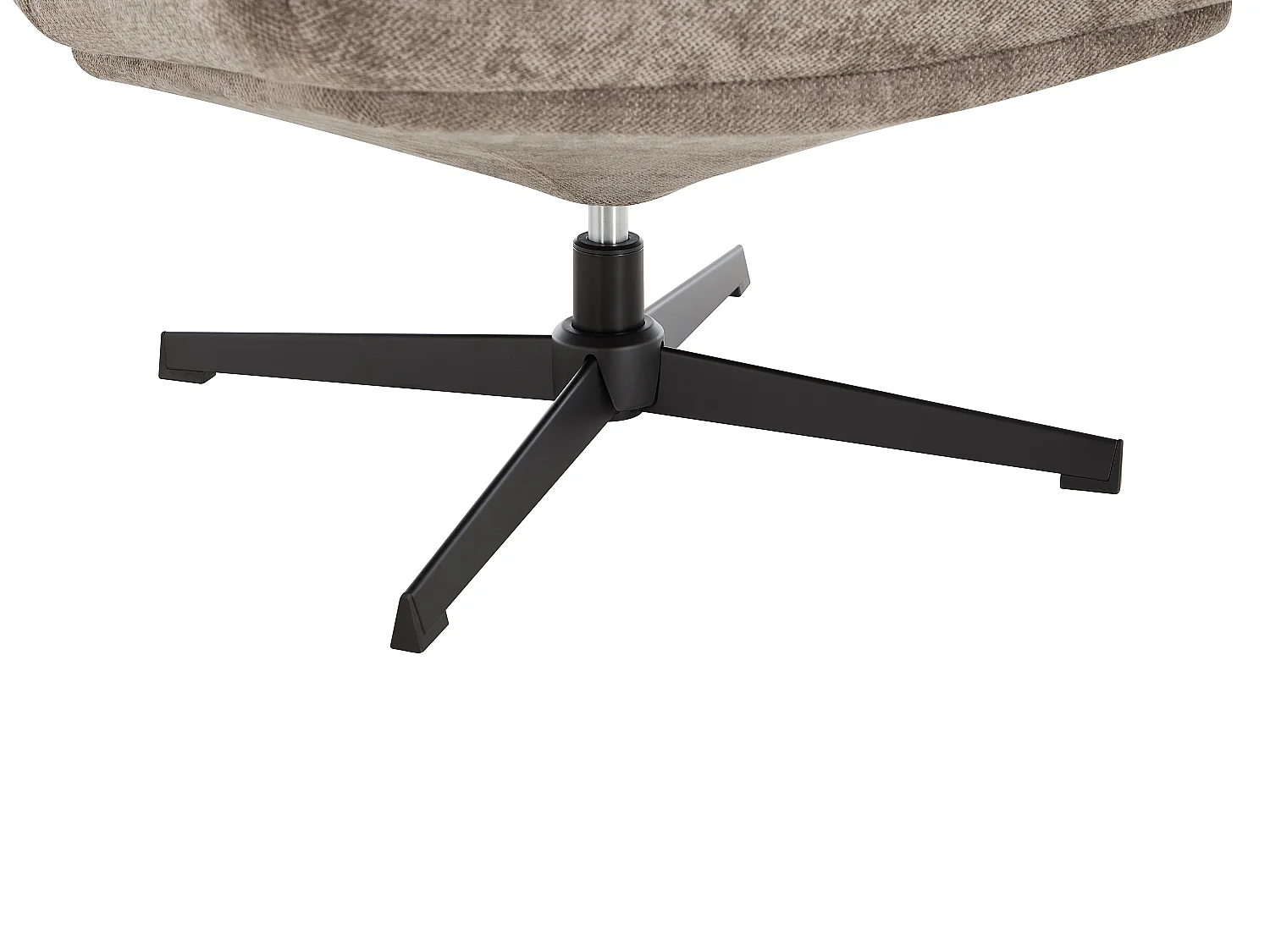 Fauteuil in taupe getextureerde stof NARAFI
