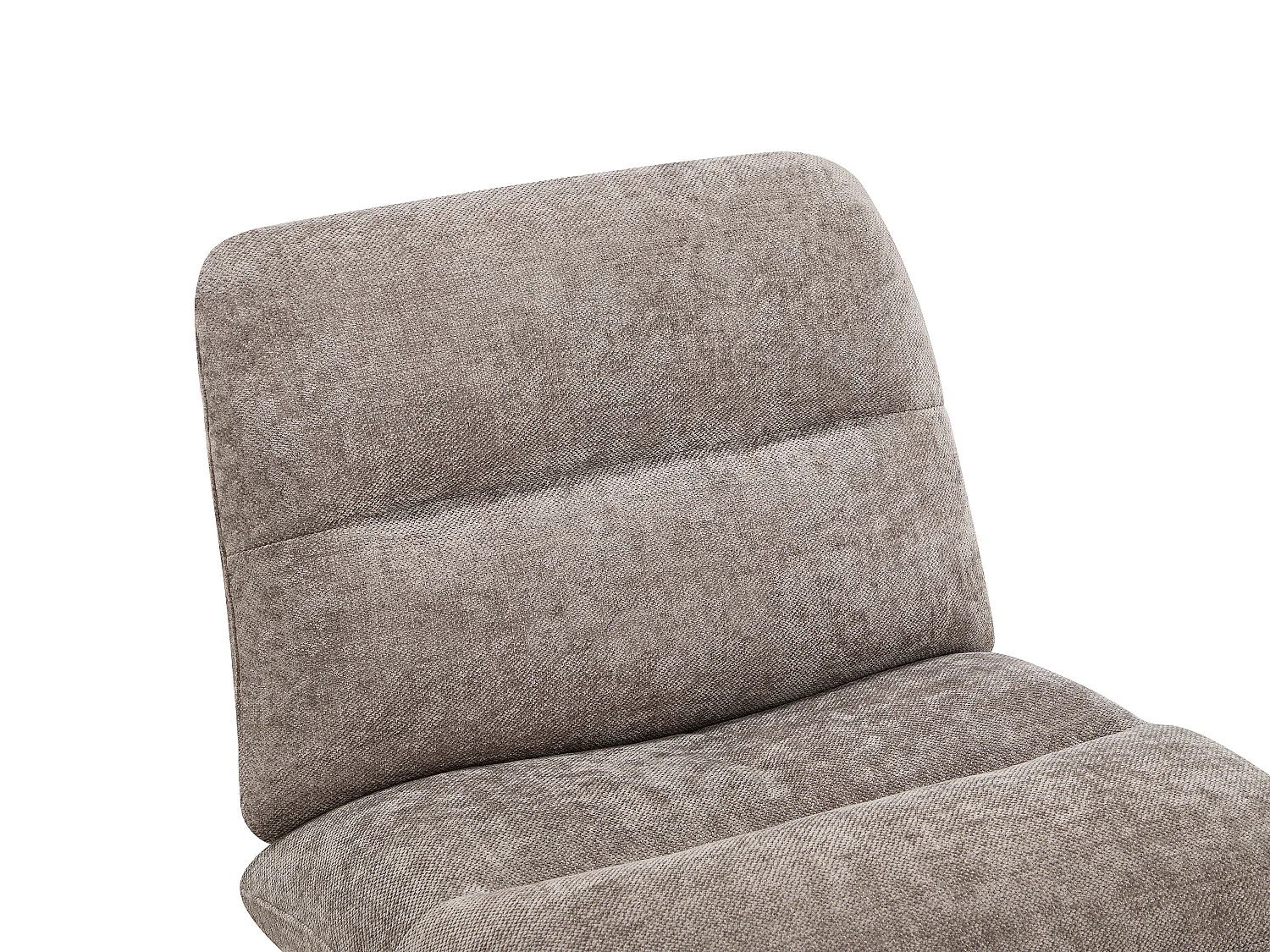 Fauteuil in taupe getextureerde stof NARAFI