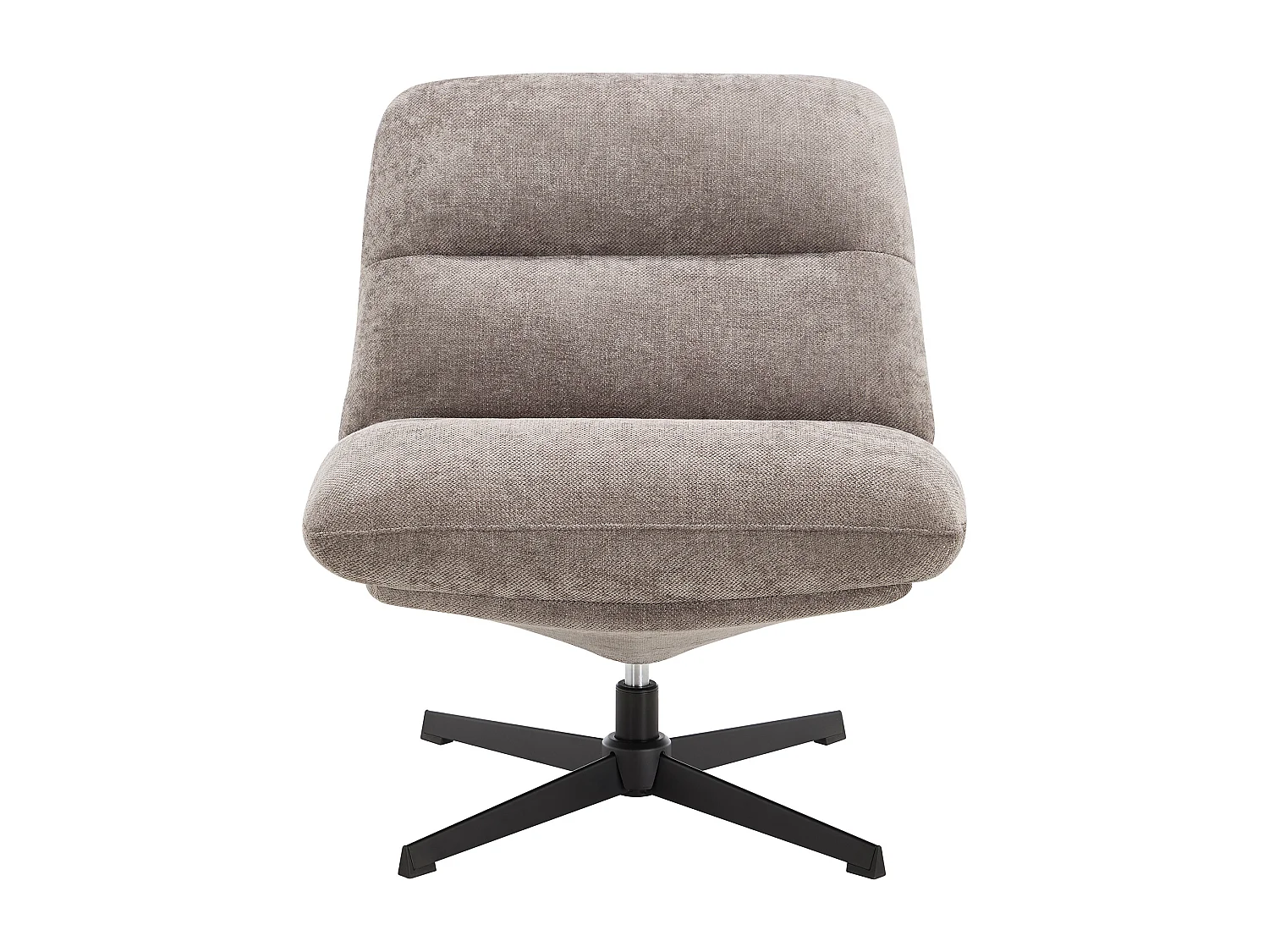 Fauteuil in taupe getextureerde stof NARAFI
