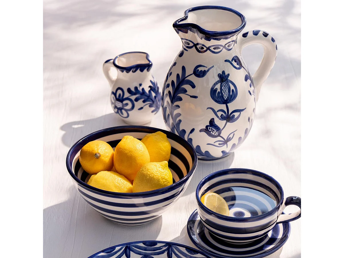 Pichet en Céramique "Granada" 3,3L Bleu Cobalt