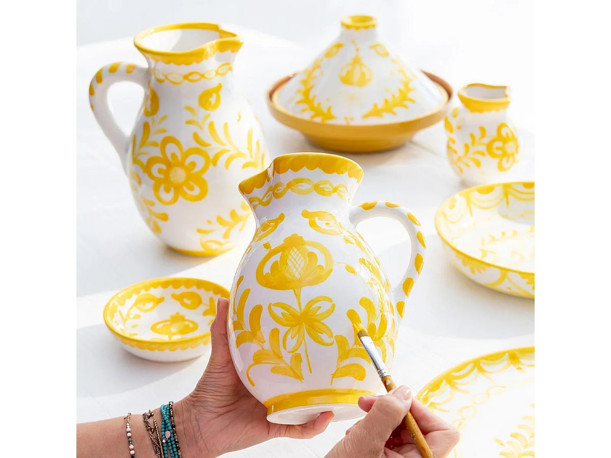 Pichet en Céramique "Granada" 1,6L Jaune