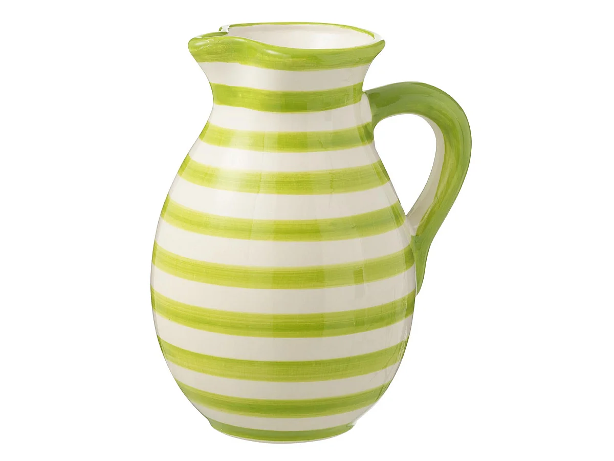 Pichet en Céramique "Granada Rayure" 3,3L Vert