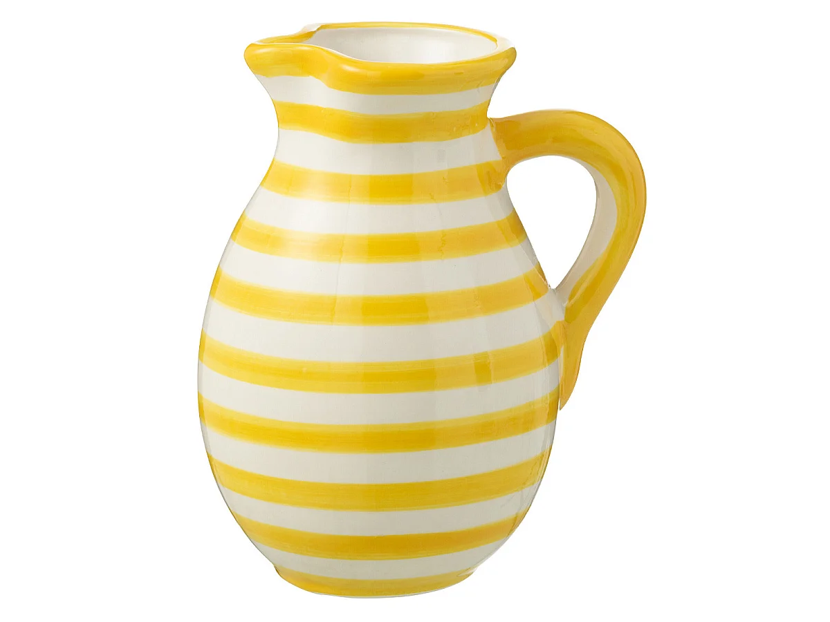 Pichet en Céramique "Granada Rayure" 3,3L Jaune