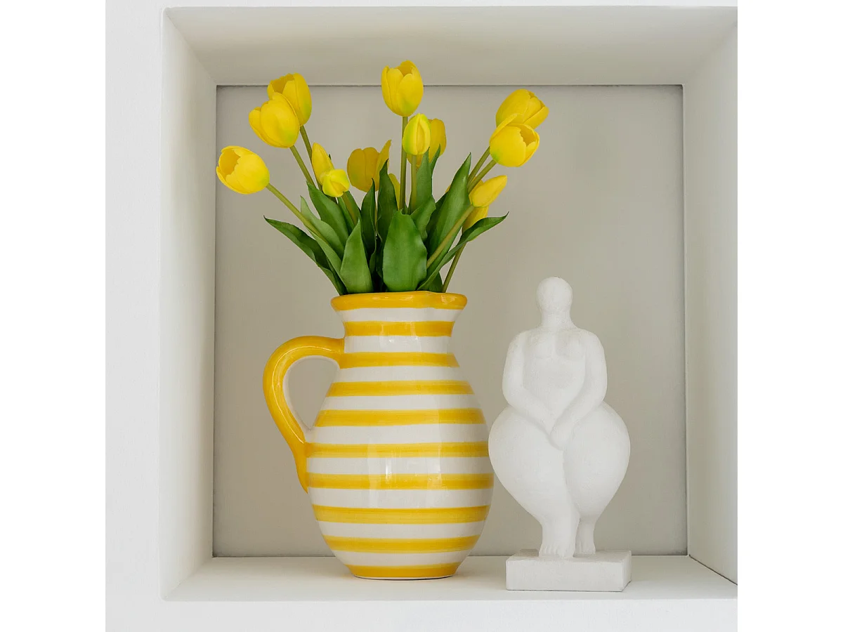 Pichet en Céramique "Granada Rayure" 3,3L Jaune