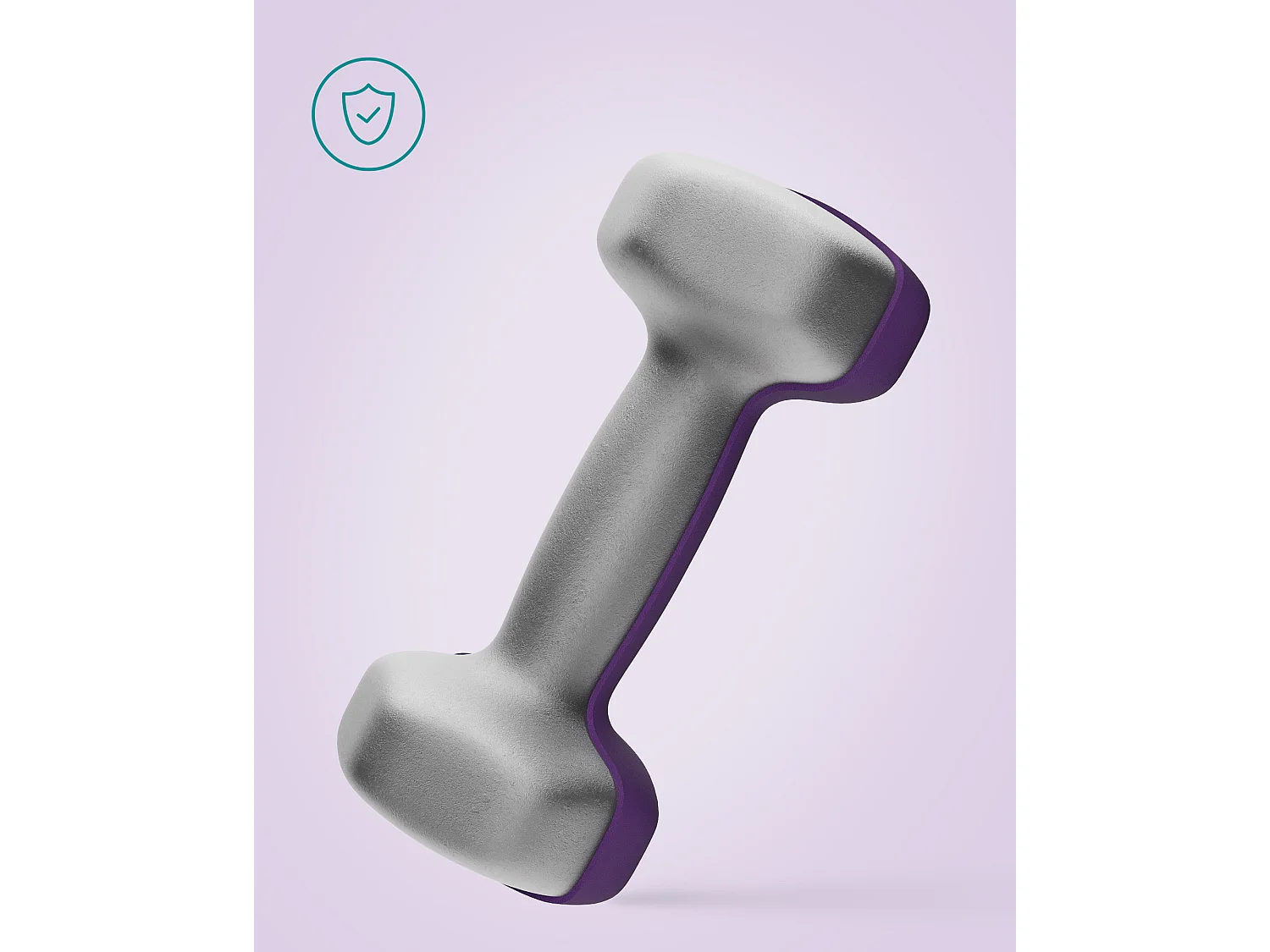 Haltères 16x8x7,5 cm violet