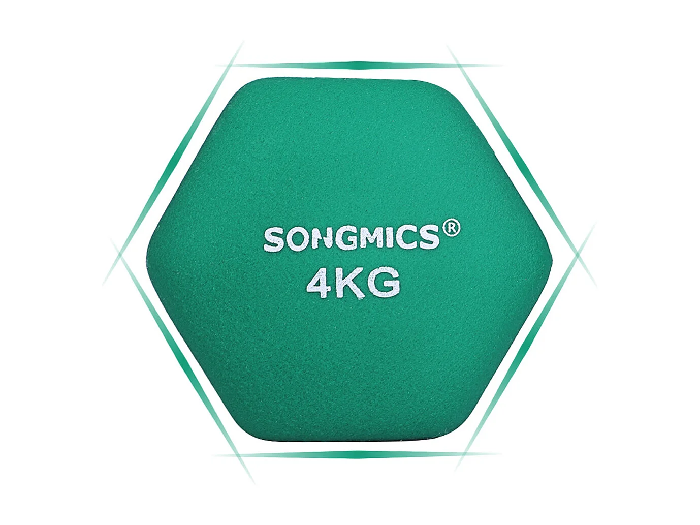 Haltères 20,5x9,5x9 cm vert