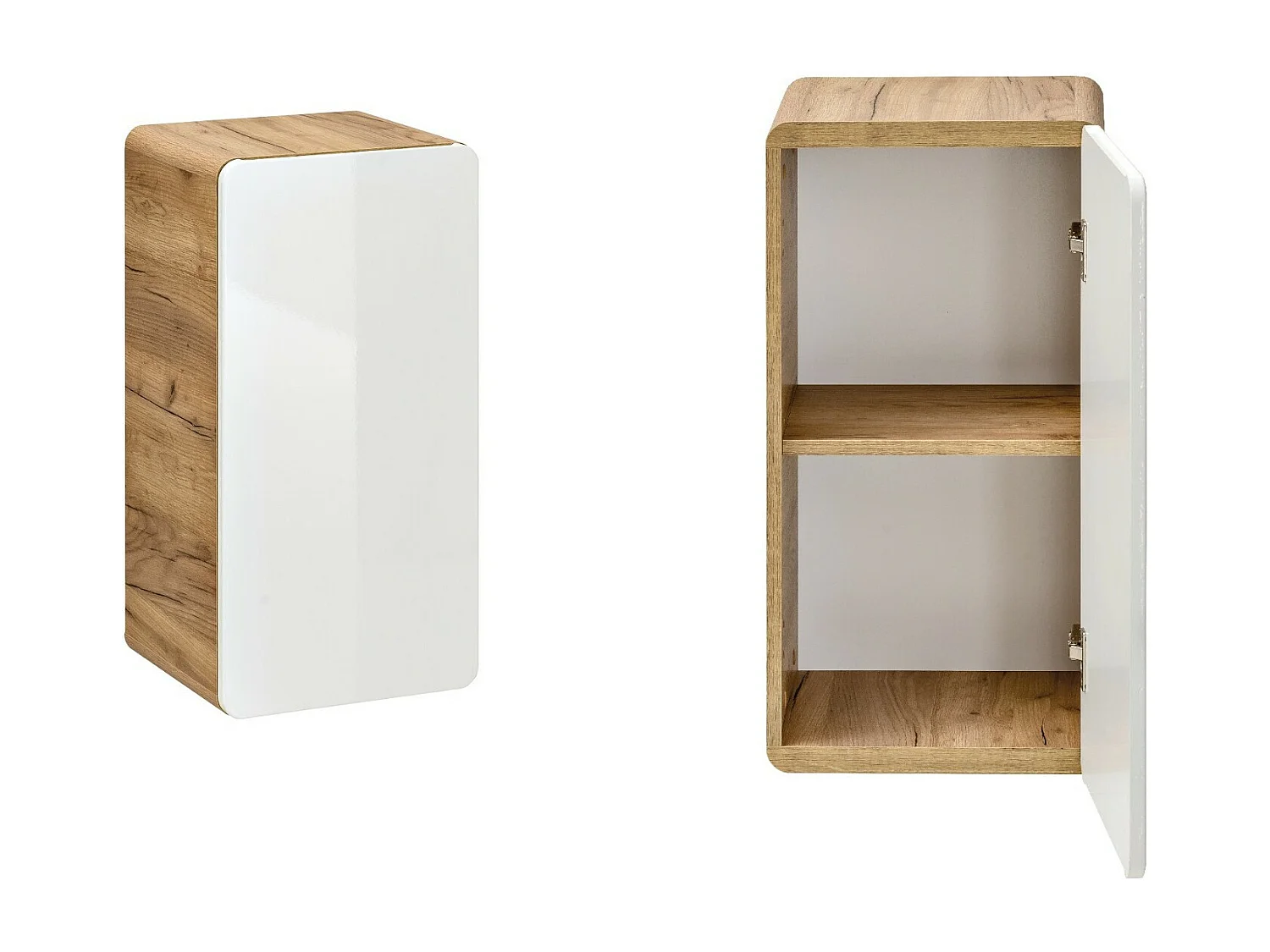 Bathroom Furniture Set 600mm Vanity Sink Unit Wall Cabinet Tallboy White Gloss Oak Aruba