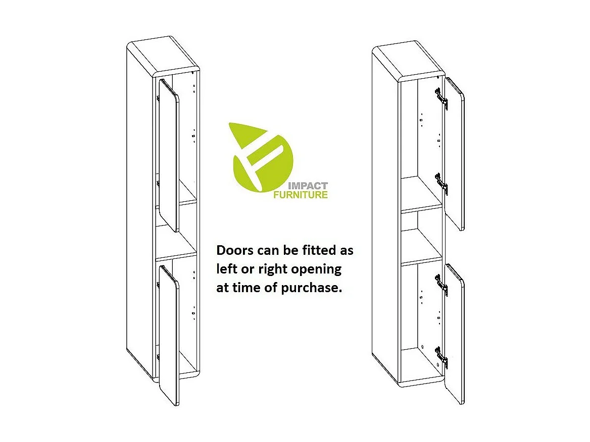 Szafka łazienkowa ARUBA 805 25 cm biała/dąb