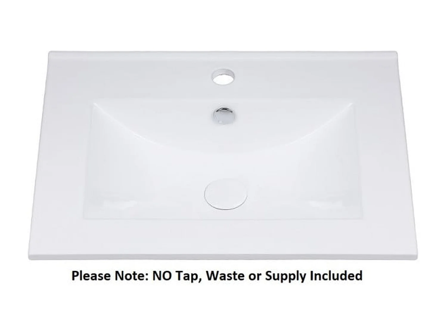 Wall Hung Vanity Unit with Basin 600mm Drawers Bathroom Sink Cabinet White Gloss Oak Effect Aruba