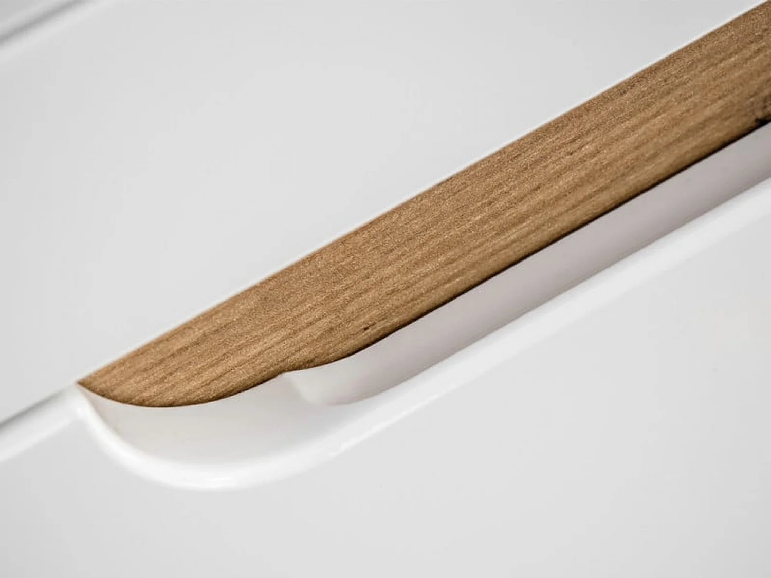 Cloakroom Vanity Unit 400mm Slim Bathroom Cabinet Wall Hung Small Sink White Gloss Oak Compact Aruba