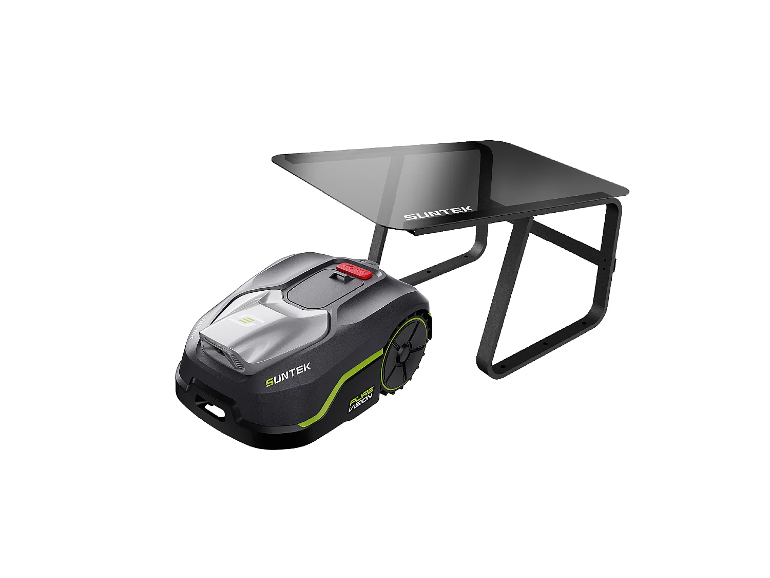 Abri extérieur anti-rouille en alu et polycarbonate pour robot tondeuse SUNTEK - GARAGE PURE VISION