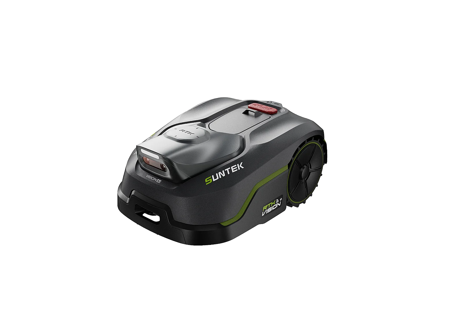 Robot tondeuse sans fil RTK avec Double Vision IA pour 500 m² - SUNTEK Dual Vision 500