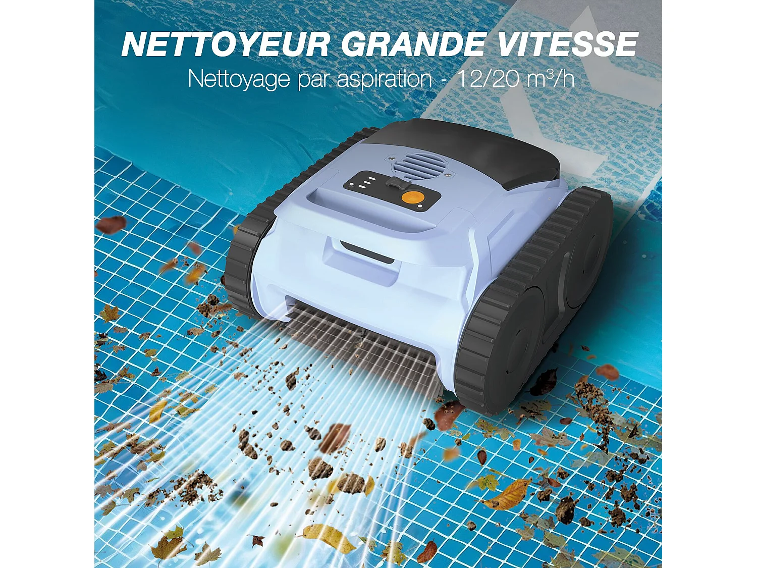 Robot piscine sans fil - SEAUTO ABYS 200