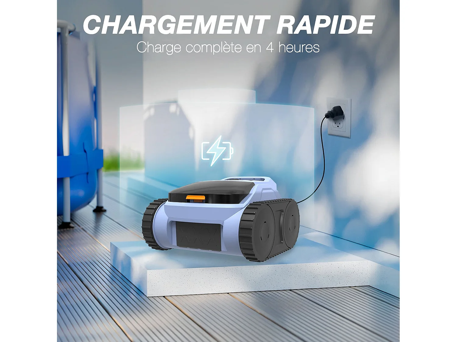 Robot piscine sans fil - SEAUTO ABYS 200