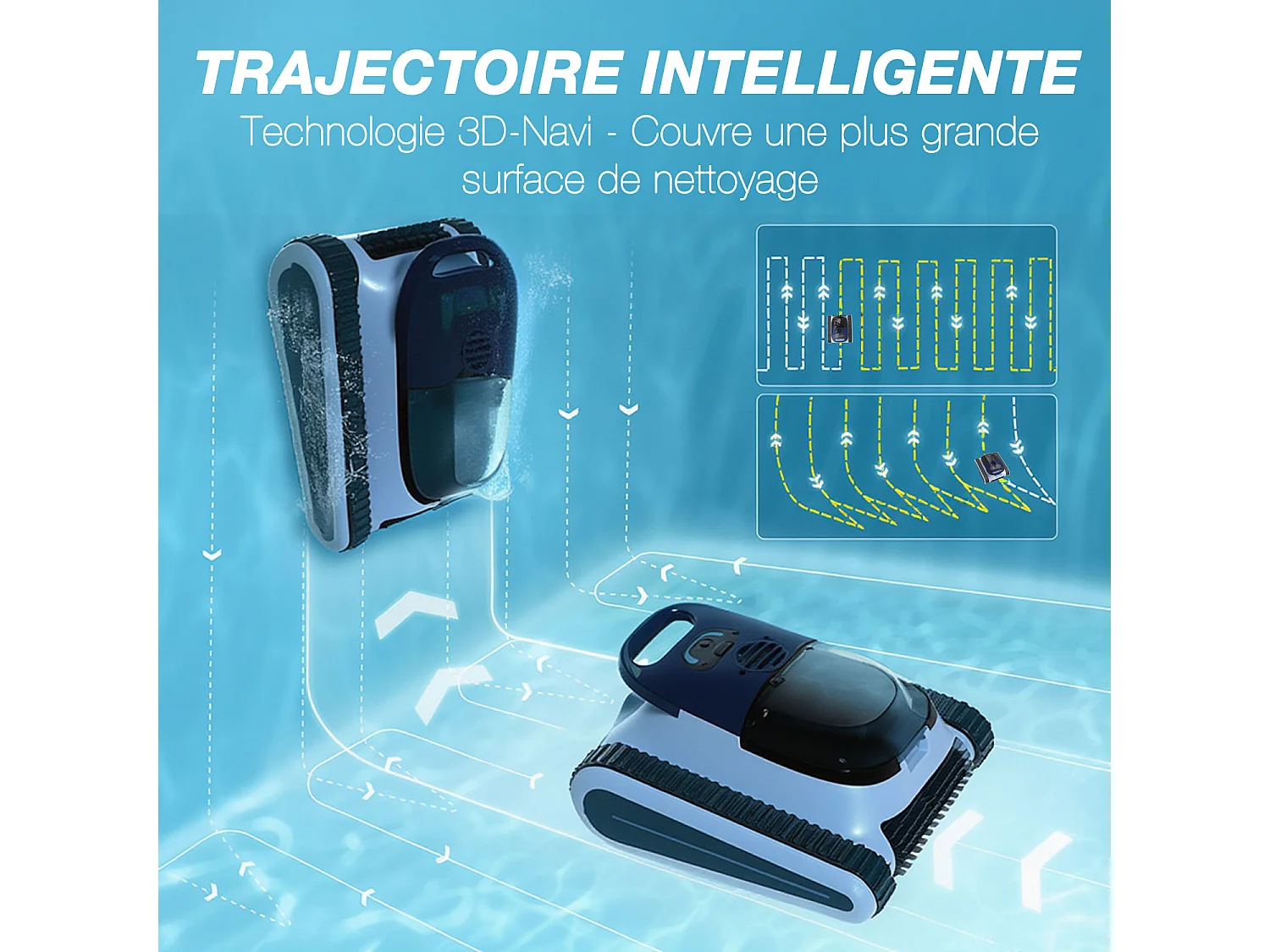 Robot piscine sans fil - SEAUTO ABYS 300