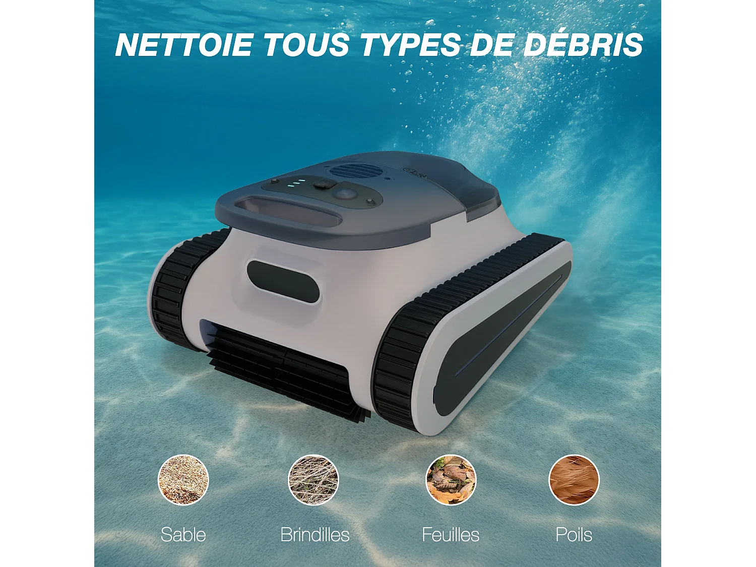 Robot piscine sans fil - SEAUTO ABYS 300