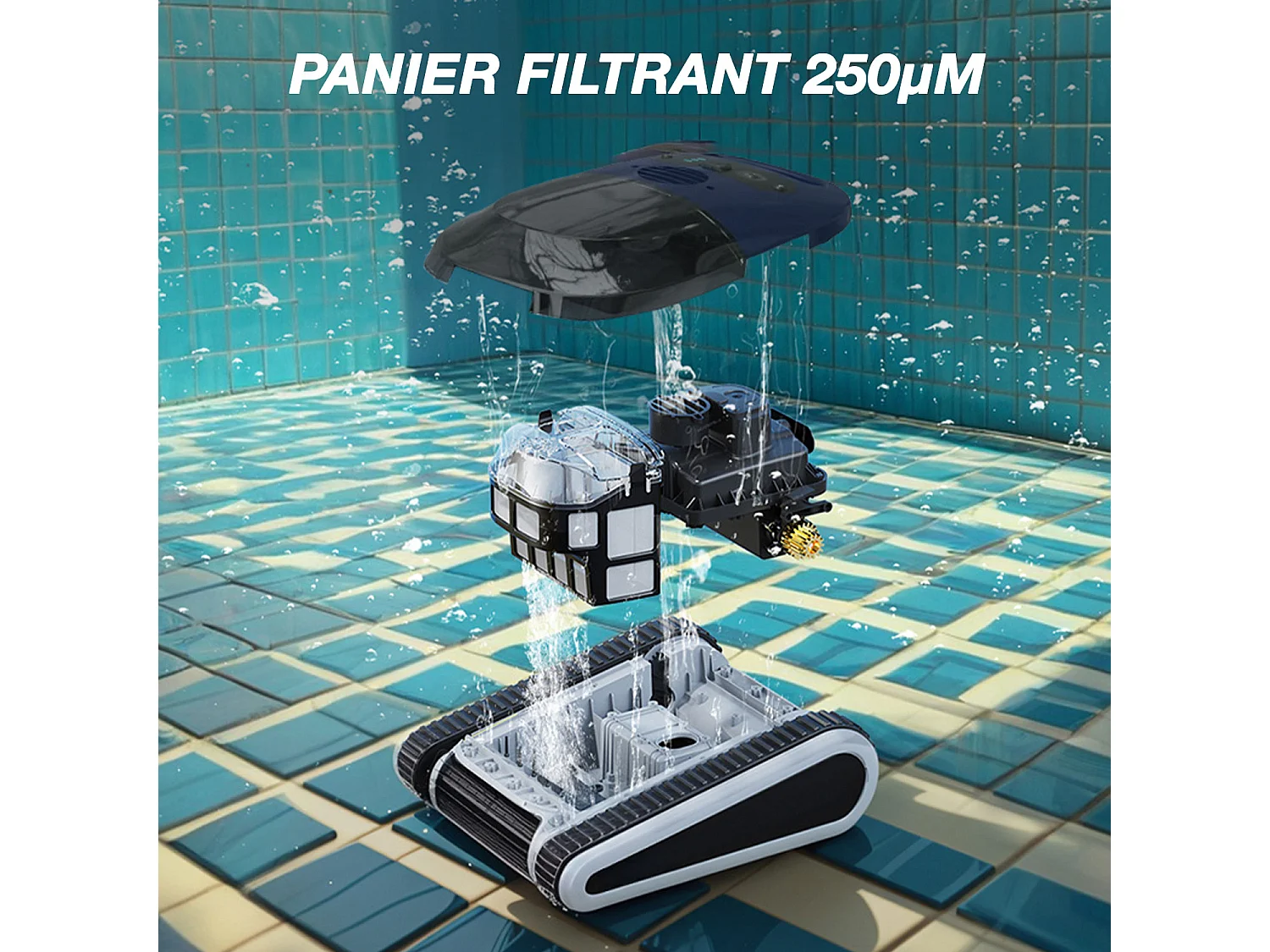 Robot piscine sans fil - SEAUTO ABYS 300