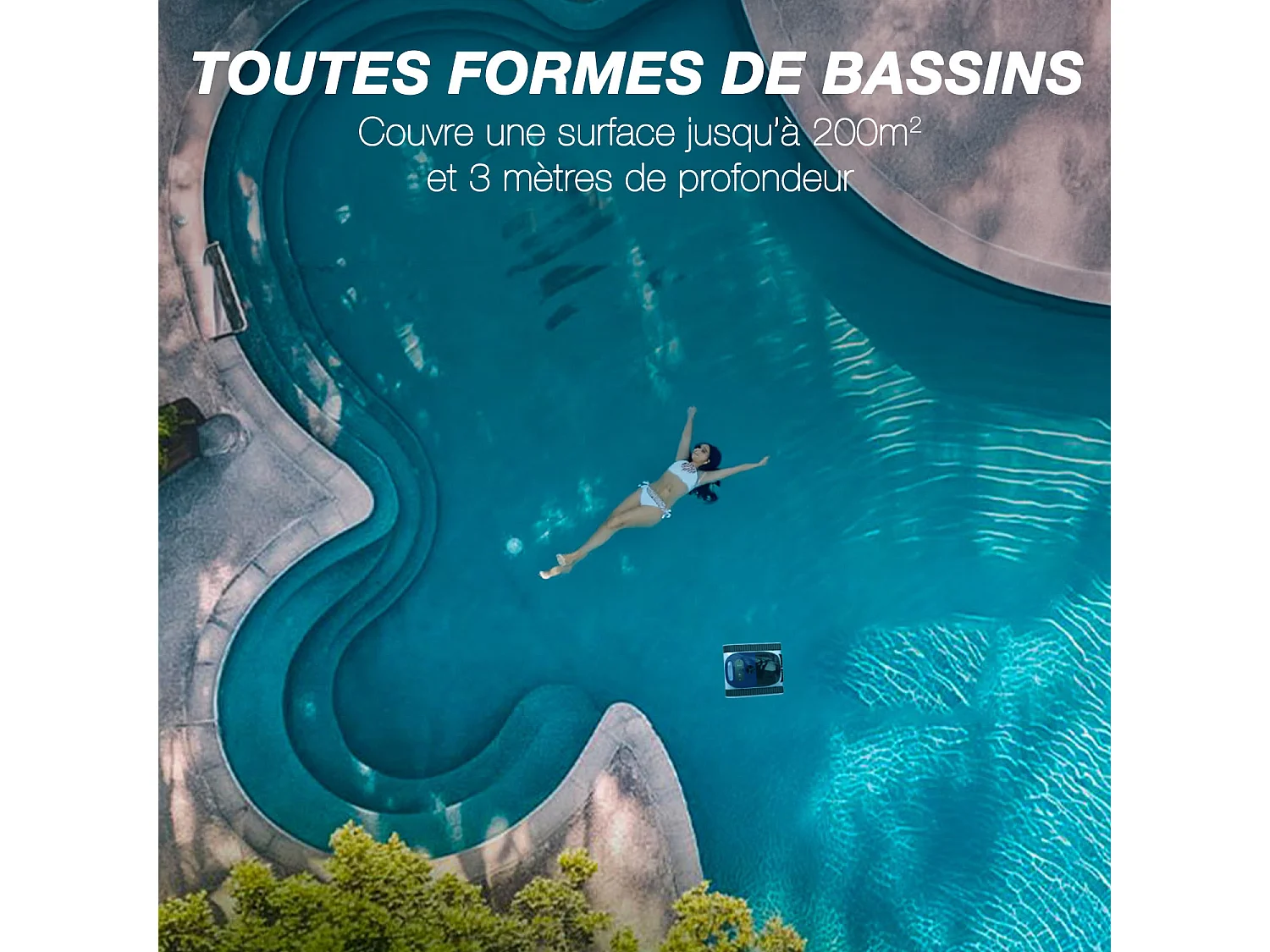 Robot piscine sans fil - SEAUTO ABYS 300