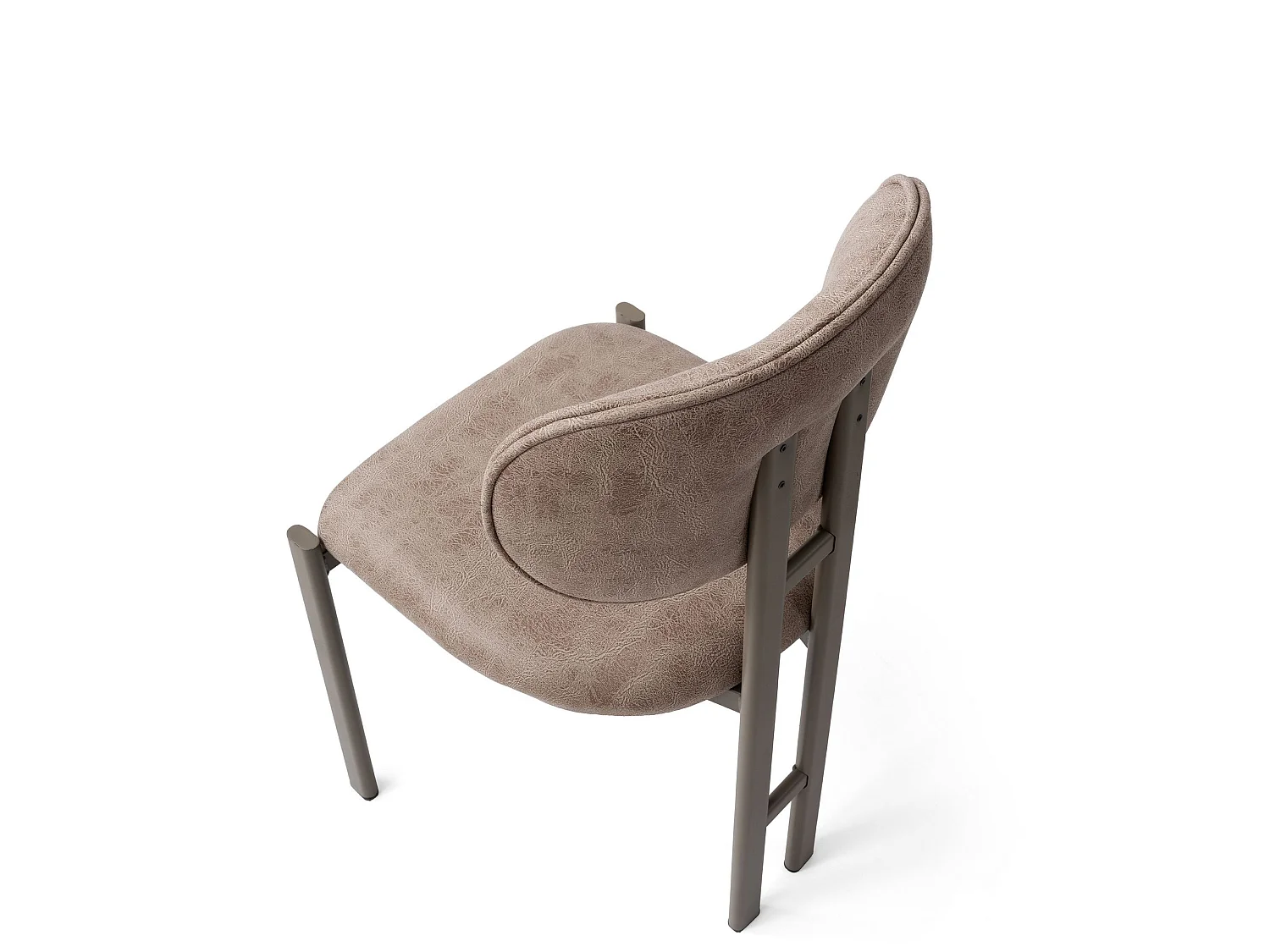 Muriz" metalen stoelenset (2 stuks) - Mink