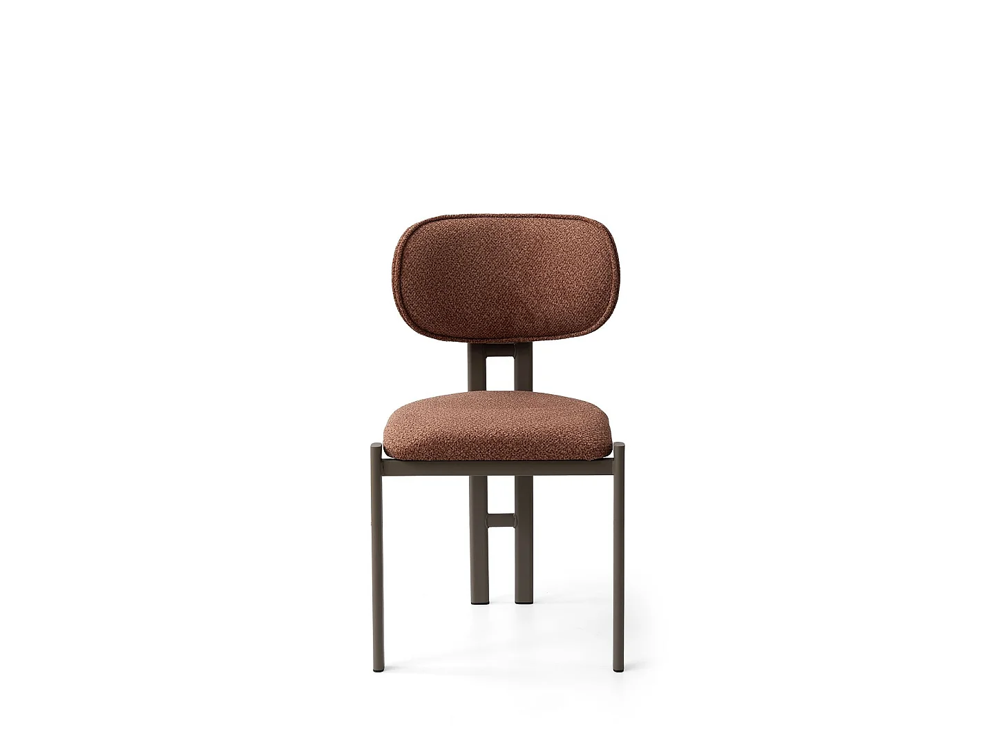 Stoelset "Muriz" van metaal (2 stuks) - Tegel rood