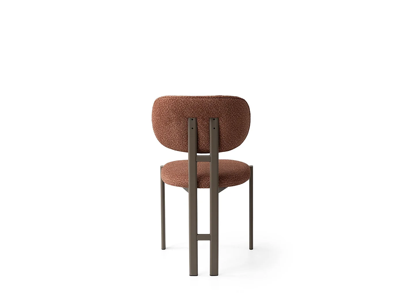 Stoelset "Muriz" van metaal (2 stuks) - Tegel rood