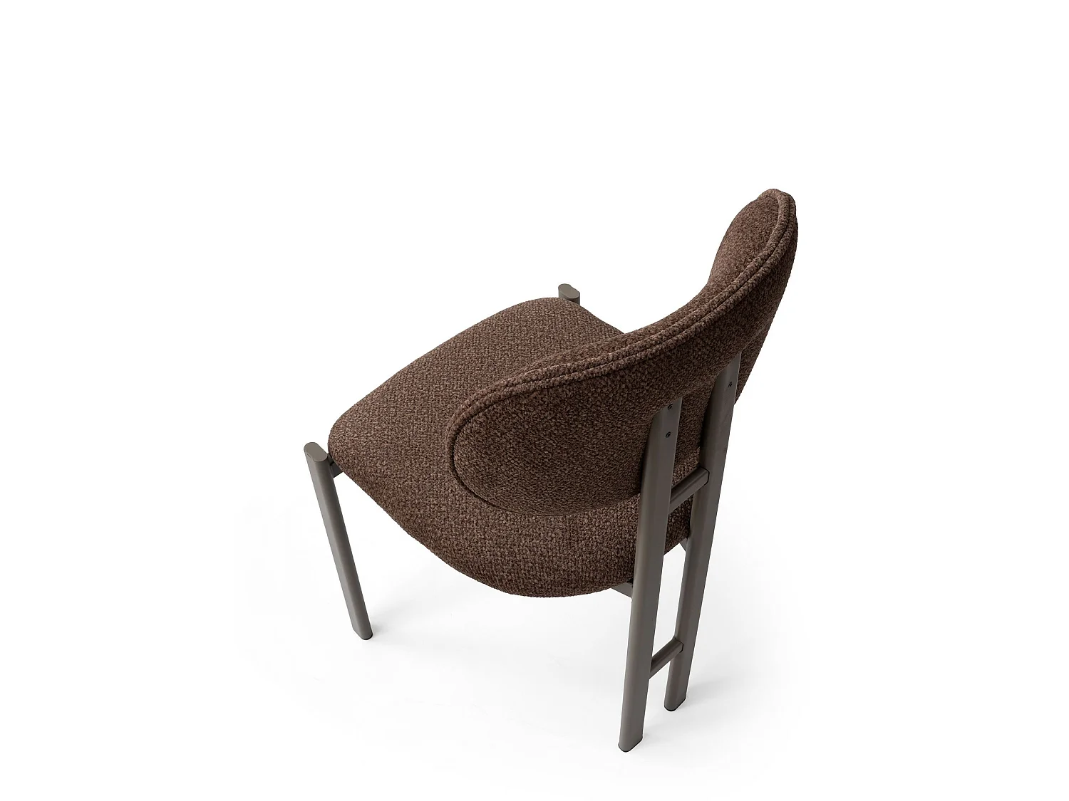 Stoelset "Muriz" van metaal (2 stuks) - Bruin