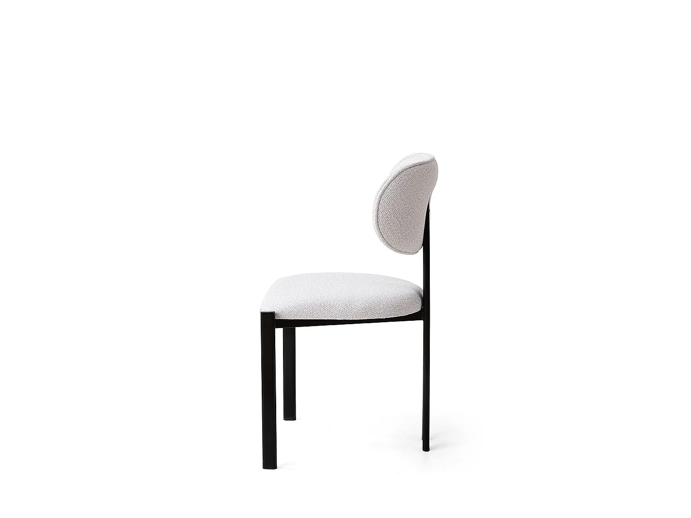 Stoelset "Muriz" van metaal (2 stuks) - Gebroken wit