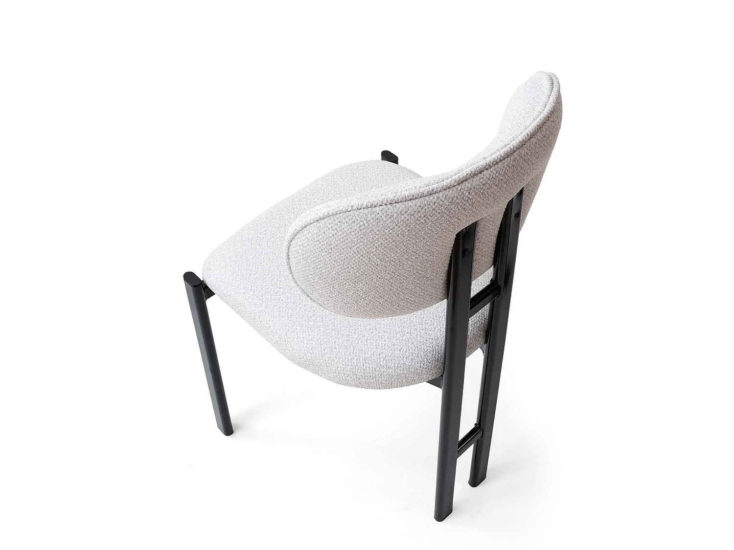 Stoelset "Muriz" van metaal (2 stuks) - Gebroken wit