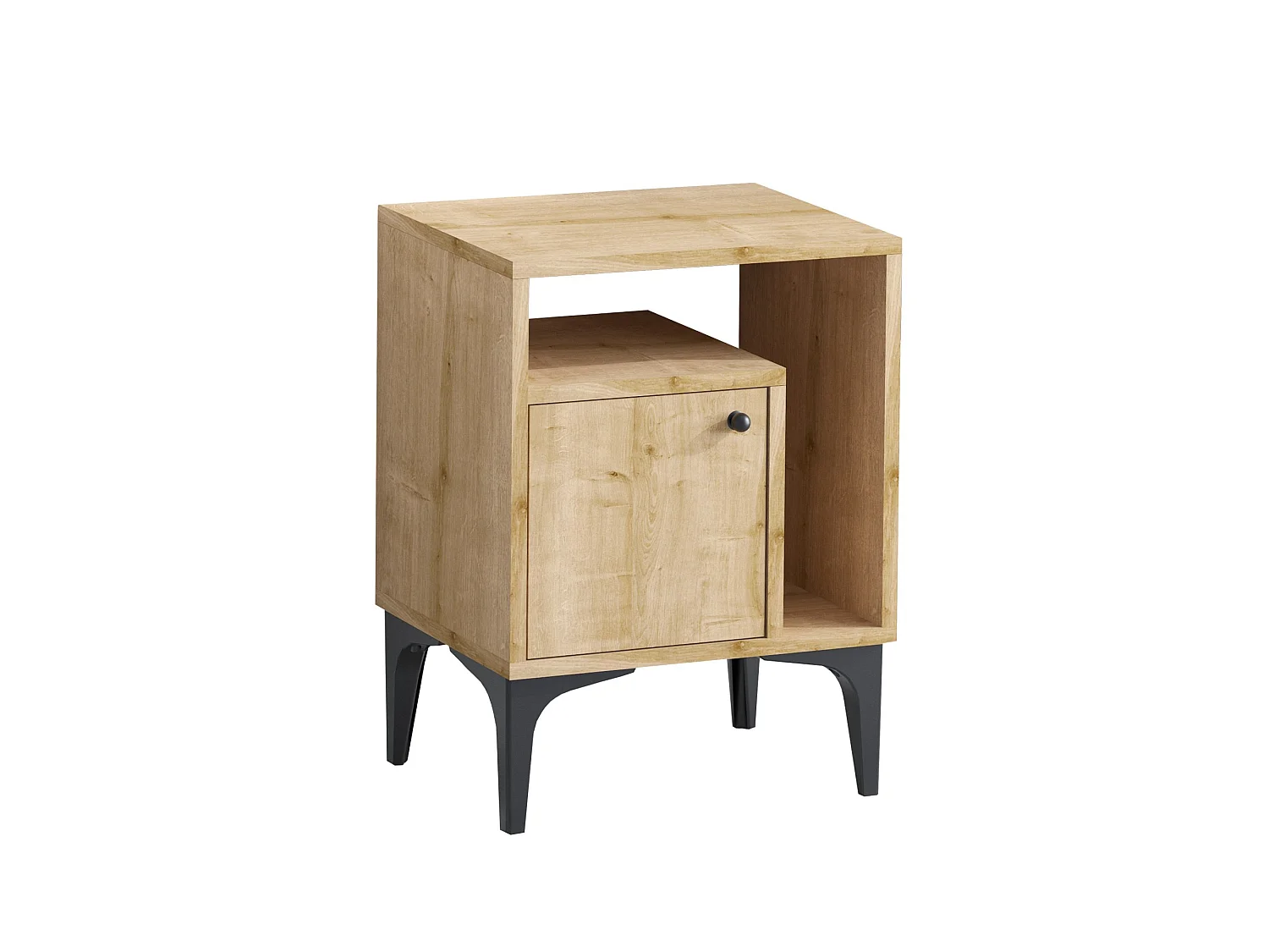 Nachttisch aus Holz "Nuno" - 40 x 35 x 55 cm - Beige