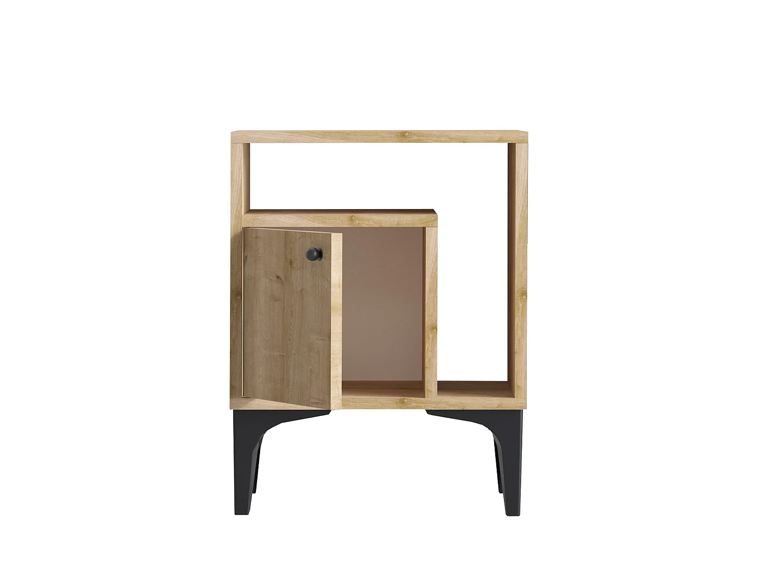 Nachttisch aus Holz "Nuno" - 40 x 35 x 55 cm - Beige