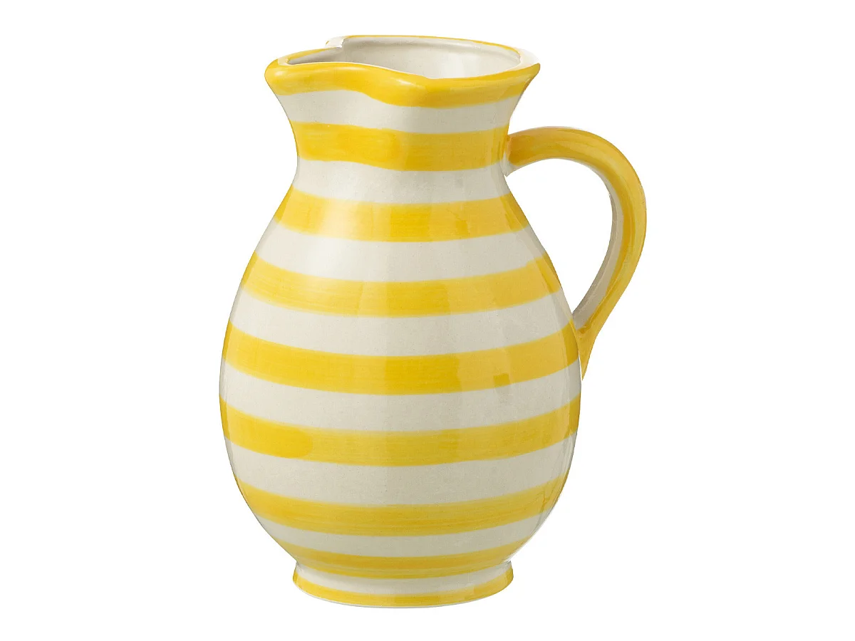 Pichet en Céramique "Granada Rayure" 1,6L Jaune