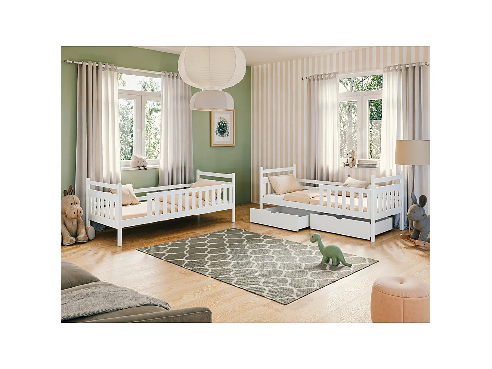 LIT SUPERPOSE MONIKA 90x200 Cachemire Livré avec sommiers