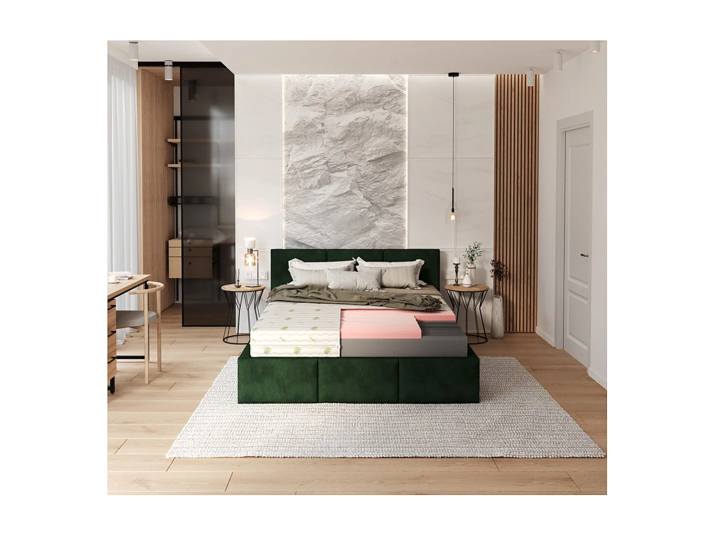 Matelas  Select MAX - Mousse haute résilience HR - Aloès Vera - Epaisseur 18cm