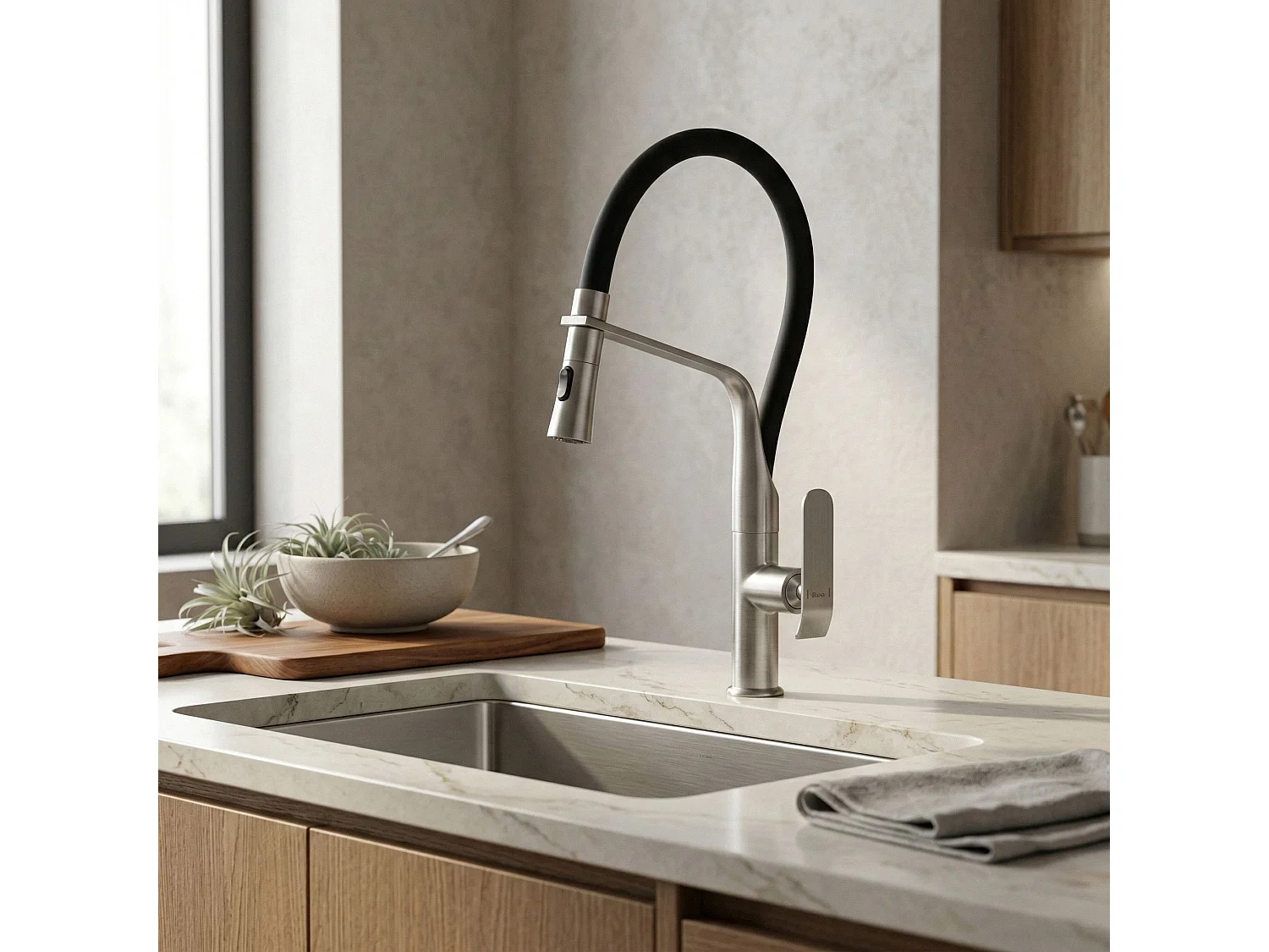Robinet De Cuisine Rea Castor Black